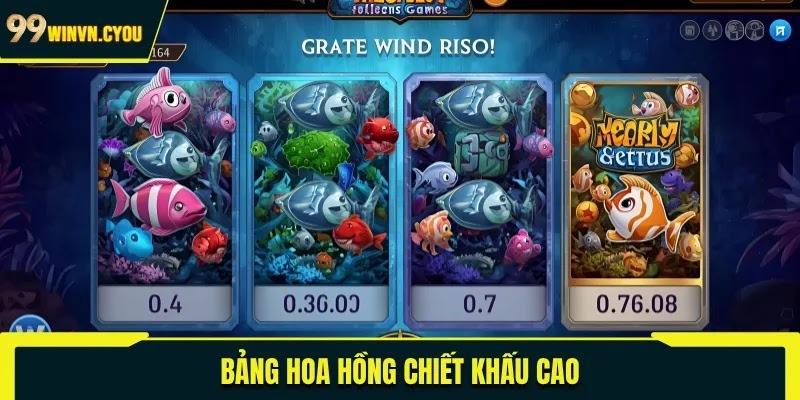 Bảng hoa hồng chiết khấu cao